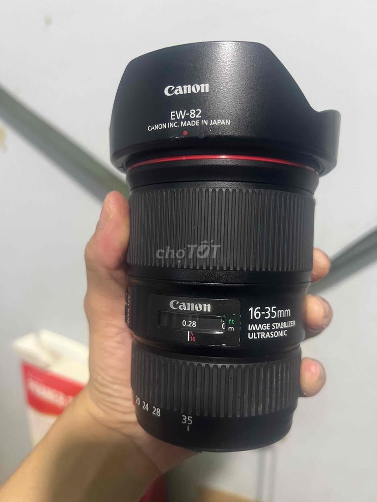 Lens canon chỉ đỏ 16-35 F4L is đẹp 99%