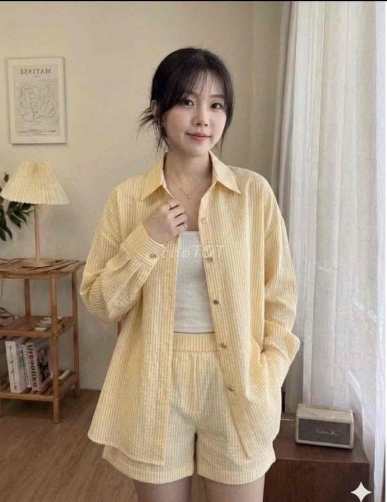 Đồ bộ nữ Vải Freesize Vàng pastel. Mua bán Quần áo tại Quận Bình Thạnh Tp Hồ Chí Minh được đăng bởi Đàm Yến hình 1