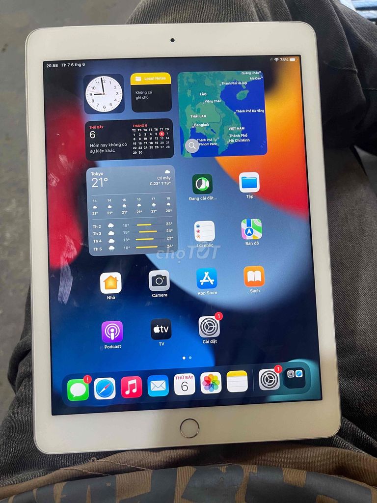 Apple iPad Air 2 4g full chức năng ạ. Mua bán Máy tính bảng tại Quận Liên Chiểu Đà Nẵng được đăng bởi N H Â N hình 1