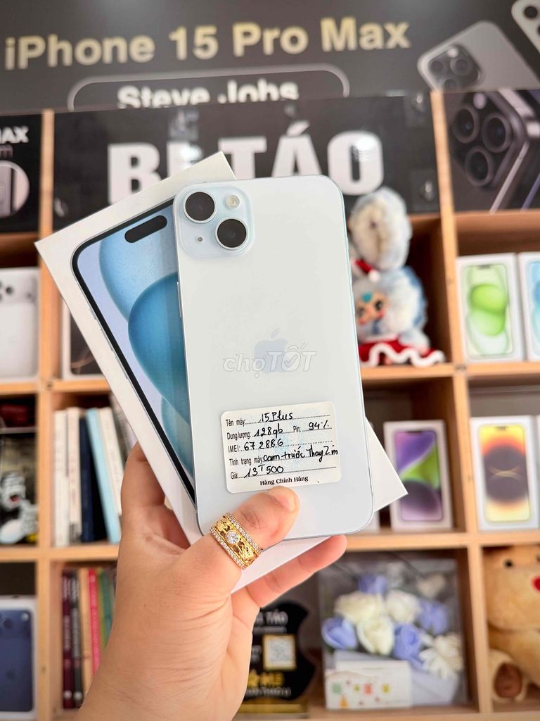 Apple iPhone 15 Plus 128GB Xanh Blue. Mua bán Điện thoại tại Thành phố Long Xuyên An Giang được đăng bởi Bi Táo Store hình 1