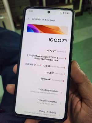 Iqoo Z9 8/128 full box. Mua bán Điện thoại tại Thành phố Vũng Tàu Bà Rịa - Vũng Tàu được đăng bởi Công