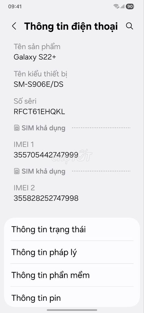 Samsung S22 plus 8/256 Gb 2 sim (Hà Nội). Mua bán Điện thoại tại Quận Đống Đa Hà Nội được đăng bởi Tran Loc hình 1