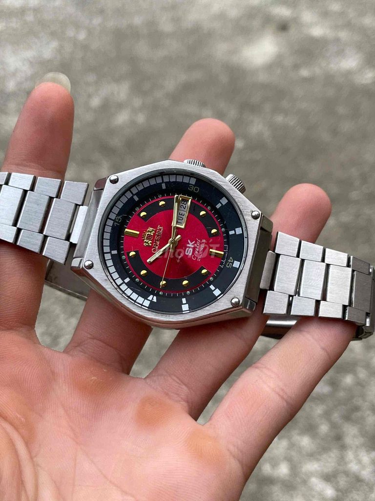 Đồng hồ Orient SK Crystal Nam Đỏ. Mua bán Đồng hồ tại Quận Bắc Từ Liêm Hà Nội được đăng bởi Đồng Hồ Lướt hình 1