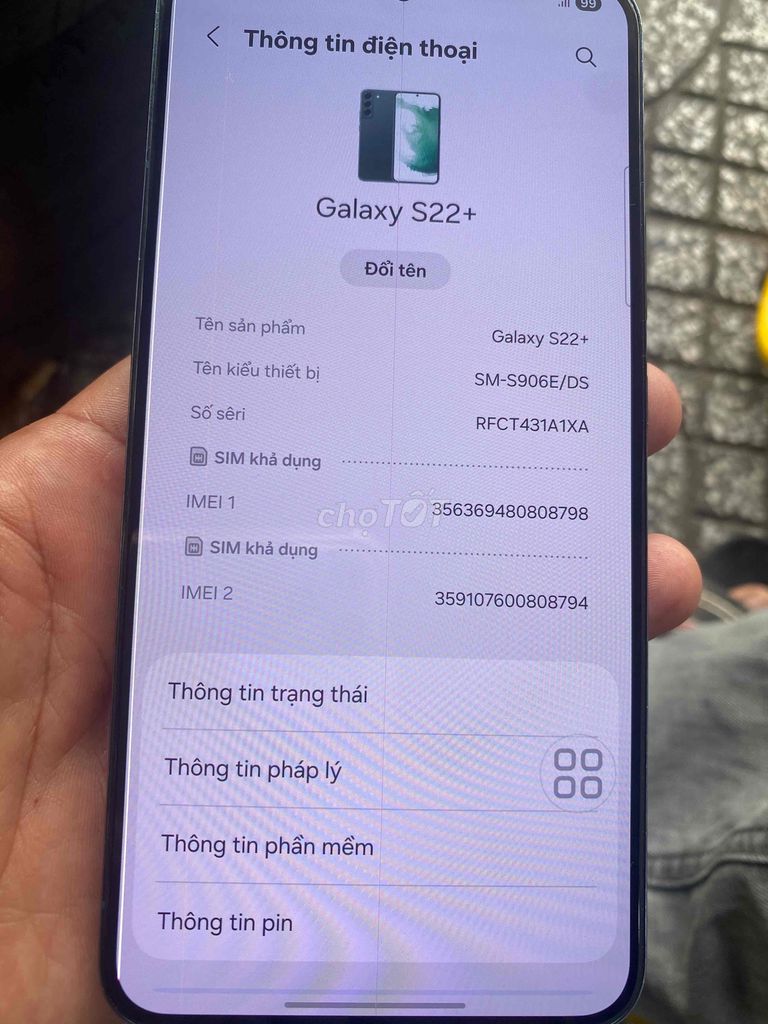 Samsung Galaxy S22 plus. Mua bán Điện thoại tại Quận 10 Tp Hồ Chí Minh được đăng bởi thien nguyen hình 1