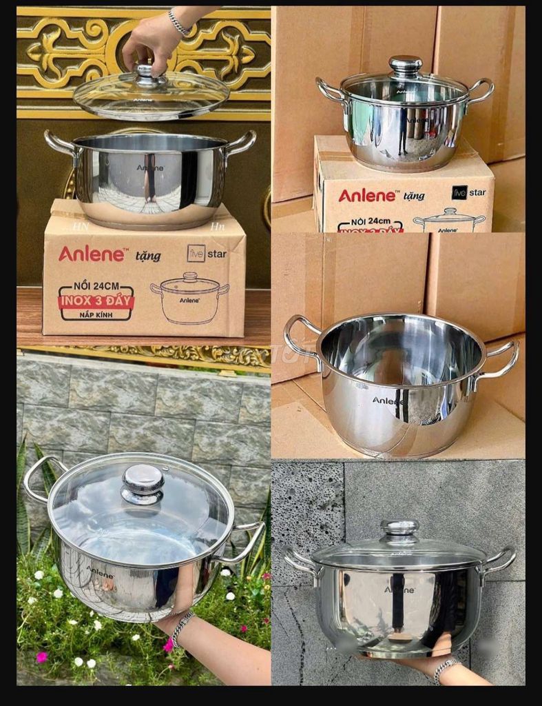 Nồi anlene 24cm 375k. Mua bán Dụng cụ nhà bếp tại Quận Thanh Khê Đà Nẵng được đăng bởi Gia Dụng Thủy Lê hình 1