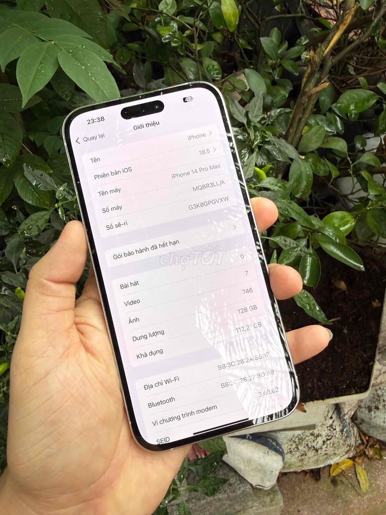 iPhone 14 Pro Max 128GB trắng keng zin áp 2 sim fu. Mua bán Điện thoại tại Quận Ninh Kiều Cần Thơ được đăng bởi Lê Minh Lâm Hà hình 1