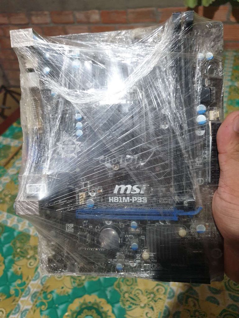 Bo mạch chủ MSI H81M-P33 màu đen. Mua bán Linh kiện (RAM, Card...) tại Huyện Tân Phước Tiền Giang được đăng bởi Thế Hiển hình 1