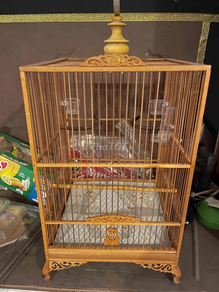 Lồng chim Gỗ Mini có phụ kiện. Mua bán Phụ kiện, Thức ăn, Dịch vụ tại Thị xã Bến Cát Bình Dương được đăng bởi Trí Tân Văn hình 1