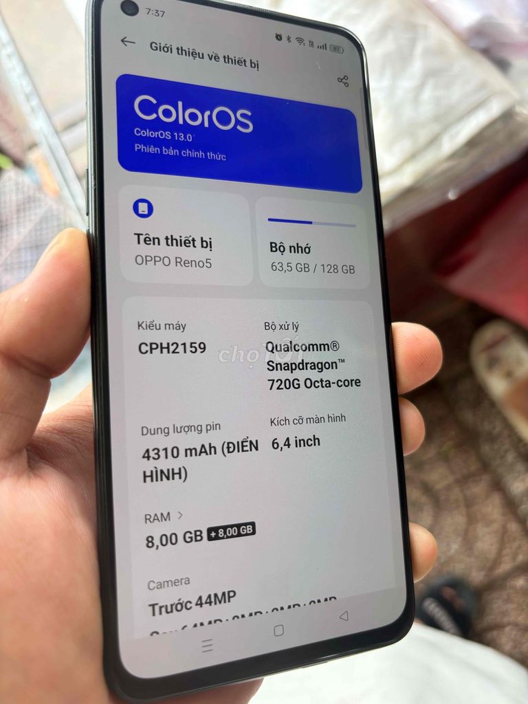 OPPO Reno5 8GB/128GB Đen. Mua bán Điện thoại tại Thành phố Đồng Xoài Bình Phước được đăng bởi Tran Phi hình 1