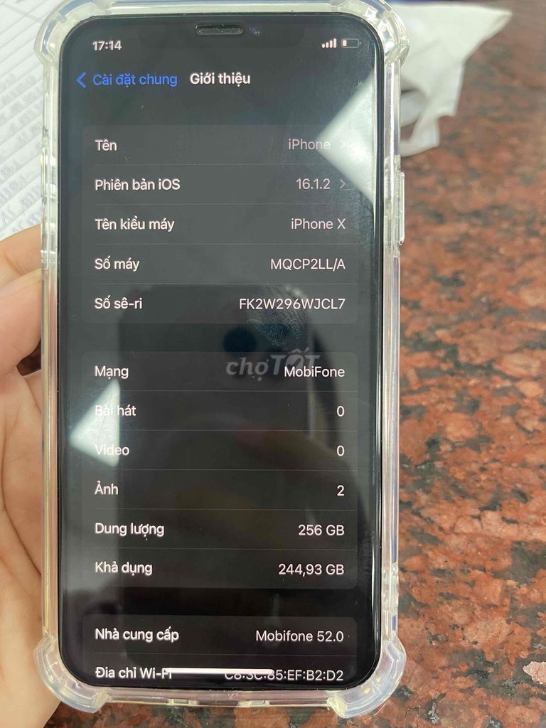Apple iPhone X 256GB Trắng. Mua bán Điện thoại tại Huyện Hòa Thành Tây Ninh được đăng bởi Trương quỳnh như hình 1
