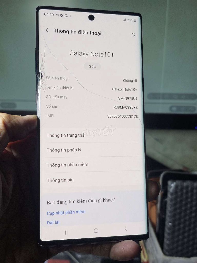 Samsung Galaxy Note10+ 12GB 256GB main zin màn zin. Mua bán Điện thoại tại Quận 8 Tp Hồ Chí Minh được đăng bởi Thiên Hòa mobile  hình 1
