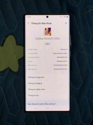 Bán Samsung Note 20 Ultra màu vàng đồng đẹp. Mua bán Điện thoại tại Quận Bình Tân Tp Hồ Chí Minh được đăng bởi lê quốc chương