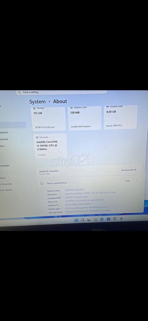 Dell Vostr***10U 8GB/128GB. Mua bán Laptop tại Quận Hà Đông Hà Nội được đăng bởi Nguyễn Xuân Quý hình 1