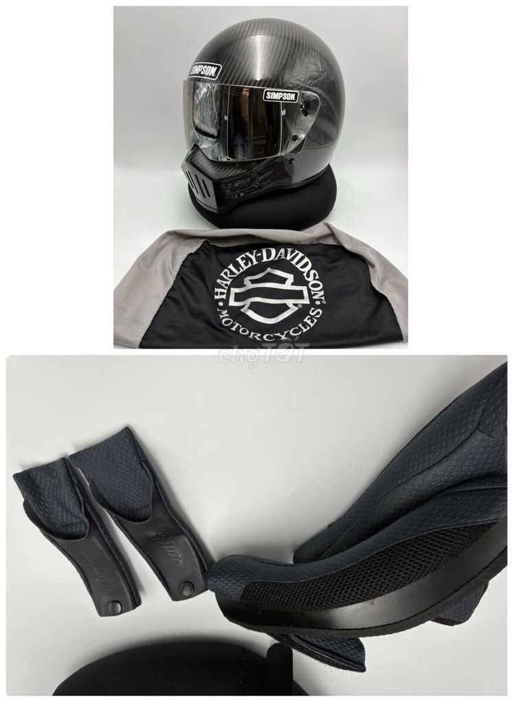 Nón fullface cổ điển Simpson Norix M30 Carbon XL. Mua bán Đồ thể thao, Dã ngoại tại Quận 7 Tp Hồ Chí Minh được đăng bởi lam ho hình 1