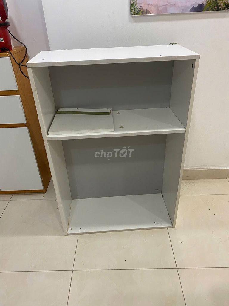 Kệ sách gỗ 2 tầng 65cm Trắng. Mua bán Tủ, kệ gia đình tại Thành phố Thủ Đức Tp Hồ Chí Minh được đăng bởi khải hình 1