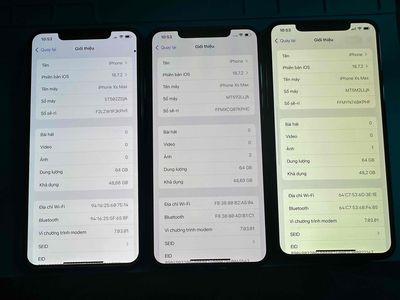 Apple iPhone XS Max 64GB Đen, Trắng Đã qua sử dụng