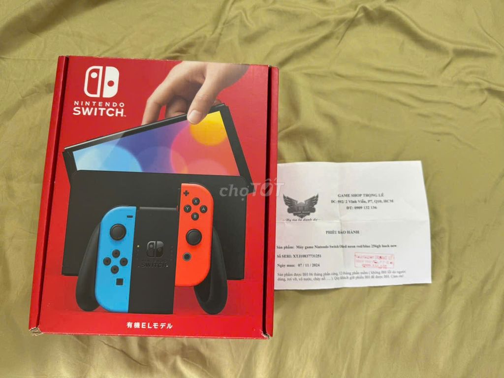 Nintendo Switch Oled 256GB Hắc Mod Chip Full Box