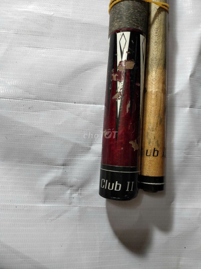 Gậy bi-a Club II Gỗ màu Đỏ, trắng, đen