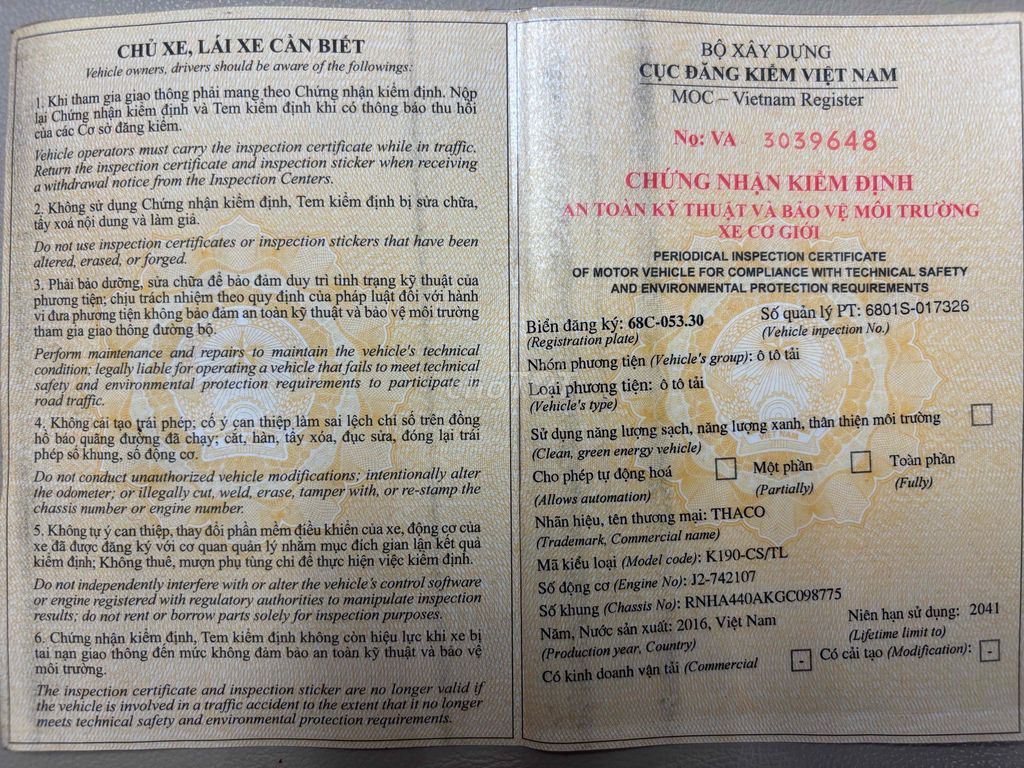 cần bán xe Kia k190 2016 cực rin thùng lửng inox. Mua bán Xe tải, xe ben tại Thành phố Thuận An Bình Dương được đăng bởi Tuấn Phát hình 5