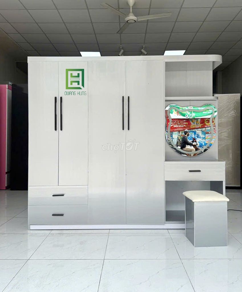 Tủ quần áo Nhựa Đài Loan có bàn trang điểm. Mua bán Tủ, kệ gia đình tại Thành phố Thuận An Bình Dương được đăng bởi Nội Thất Quang Hùng TD hình 1