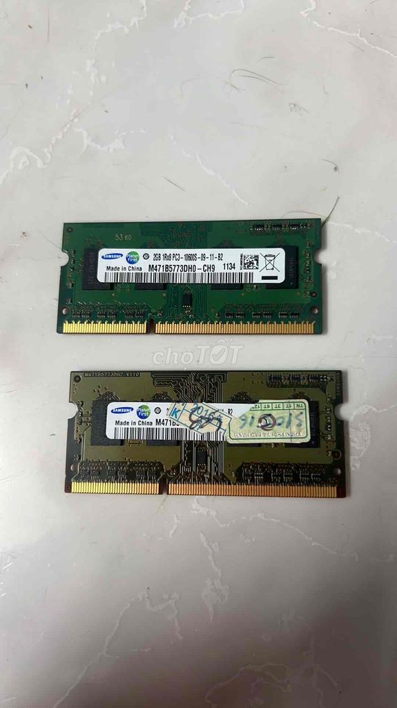 RAM Samsung DDR3 2GB PC3-10600S. Mua bán Linh kiện (RAM, Card...) tại Quận 3 Tp Hồ Chí Minh được đăng bởi Quang hình 1