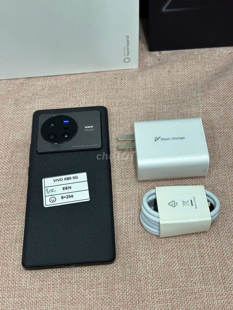 Vivo X80 5G 8/256 Đen sạc 80w có ship COD. Mua bán Điện thoại tại Quận Hoàng Mai Hà Nội được đăng bởi Trần Ngọc Hiếu hình 1
