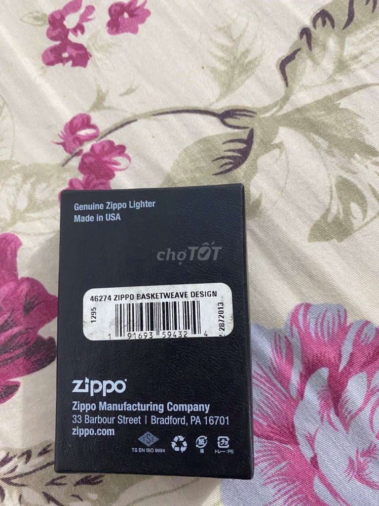 Bật lửa Zippo Basketweave Kim loại Vàng. Mua bán Đồ sưu tầm, đồ cổ tại Huyện Đức Hòa Long An được đăng bởi Thúy Ngọc hình 1