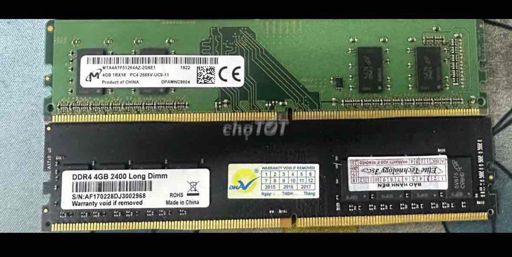 RAM MICRO DDR4 4GB 2666MHz. Mua bán Linh kiện (RAM, Card...) tại Thị xã Bến Cát Bình Dương được đăng bởi Hoàng Võ hình 1