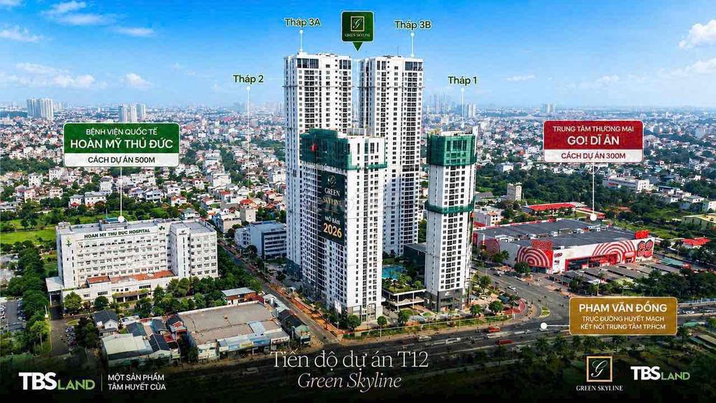 GREEN SKYLINE  CĂN 2PN-2WC 83M2 - NHÀ MỚI 100% - HỖ TRỢ LÃI SUẤT 5.5%