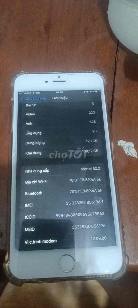Apple iPhone 6s Plus 128GB Trắng 100%. Mua bán Điện thoại tại Huyện Nhơn Trạch Đồng Nai được đăng bởi Bảo Ngọc hình 1