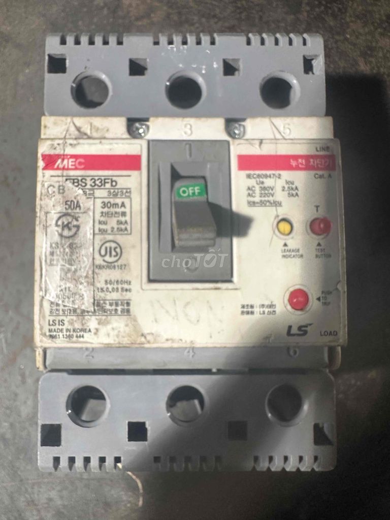 cb chống giật  50 A  ( hàng xịn ). Mua bán Đồ chuyên dụng, Giống nuôi trồng tại Quận 12 Tp Hồ Chí Minh được đăng bởi PHÚ KỜ hình 1