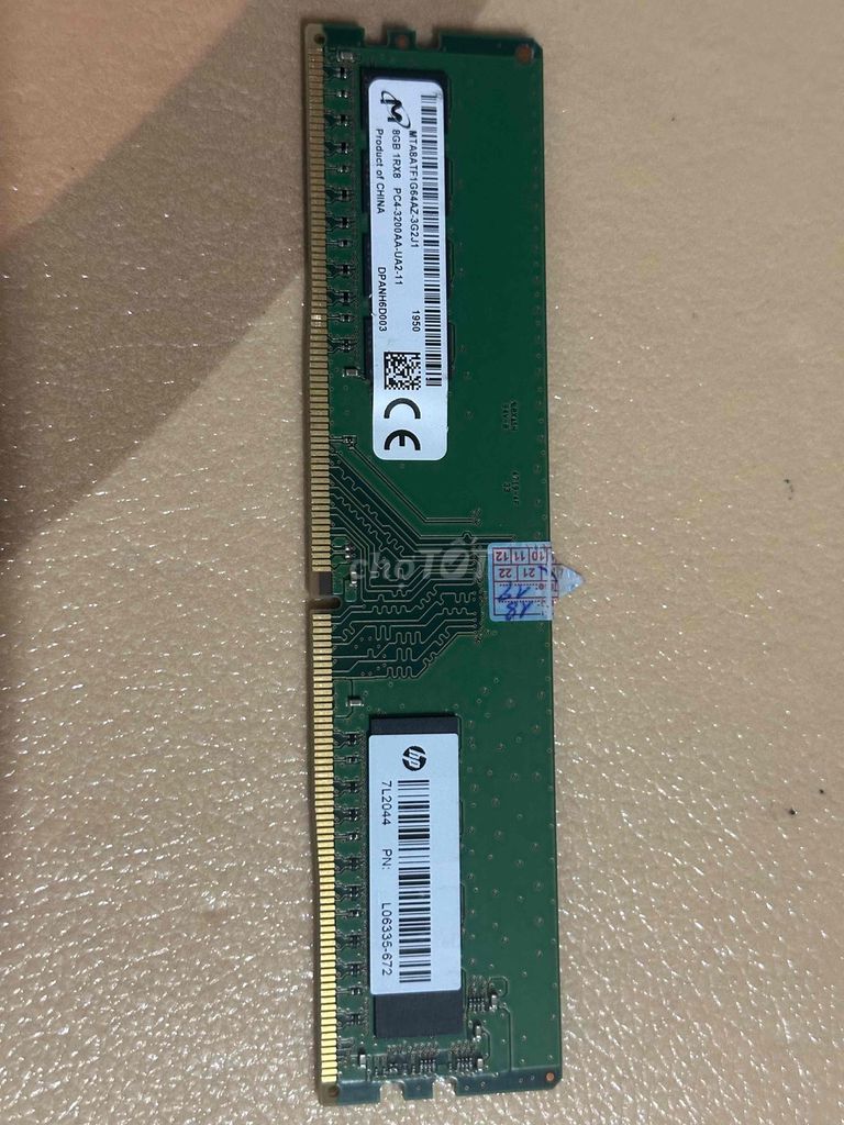 RAM HP 8GB DDR4 3200AA. Mua bán Linh kiện (RAM, Card...) tại Quận 6 Tp Hồ Chí Minh được đăng bởi Khải hình 1
