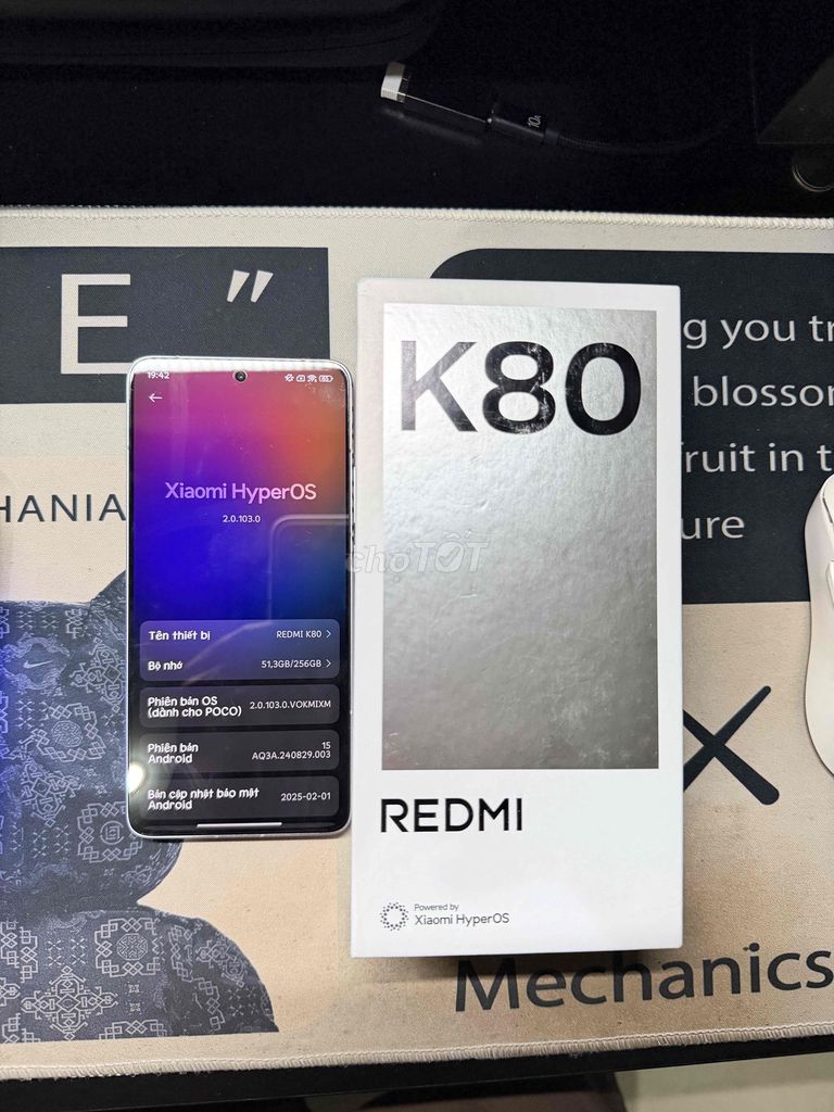 Xiaomi Redmi K80 256GB Bạc. Mua bán Điện thoại tại Quận Liên Chiểu Đà Nẵng được đăng bởi Máy Tính Đà Nẵng hình 1