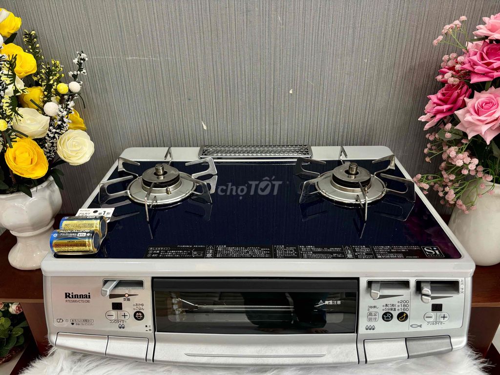 Bếp ga Rinnai Full Kiềng inox tiết kiệm gas. Mua bán Bếp, lò, đồ điện nhà bếp tại Thành phố Thuận An Bình Dương được đăng bởi Lê Thanh Japan hình 1