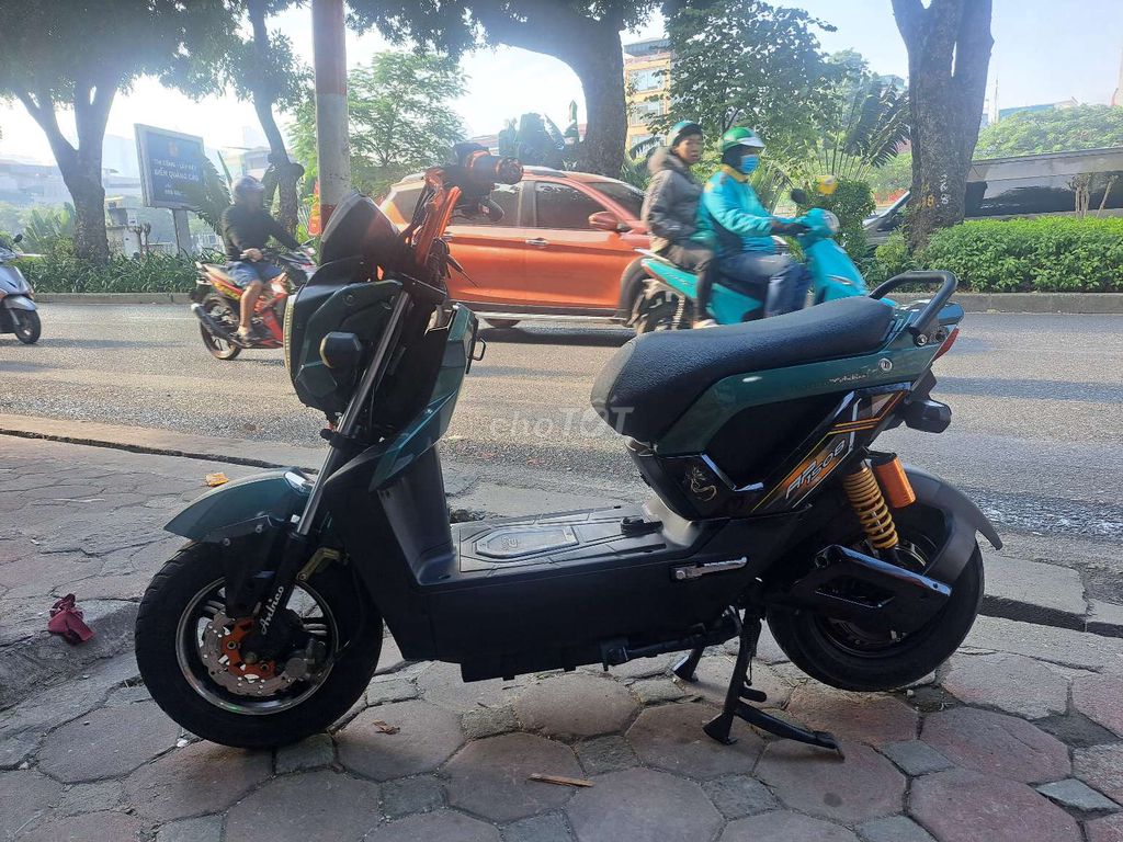 Xe máy điện  Zoomer Anbico Xanh đen. Mua bán Xe điện tại Quận Đống Đa Hà Nội được đăng bởi Thiên Hương hình 3