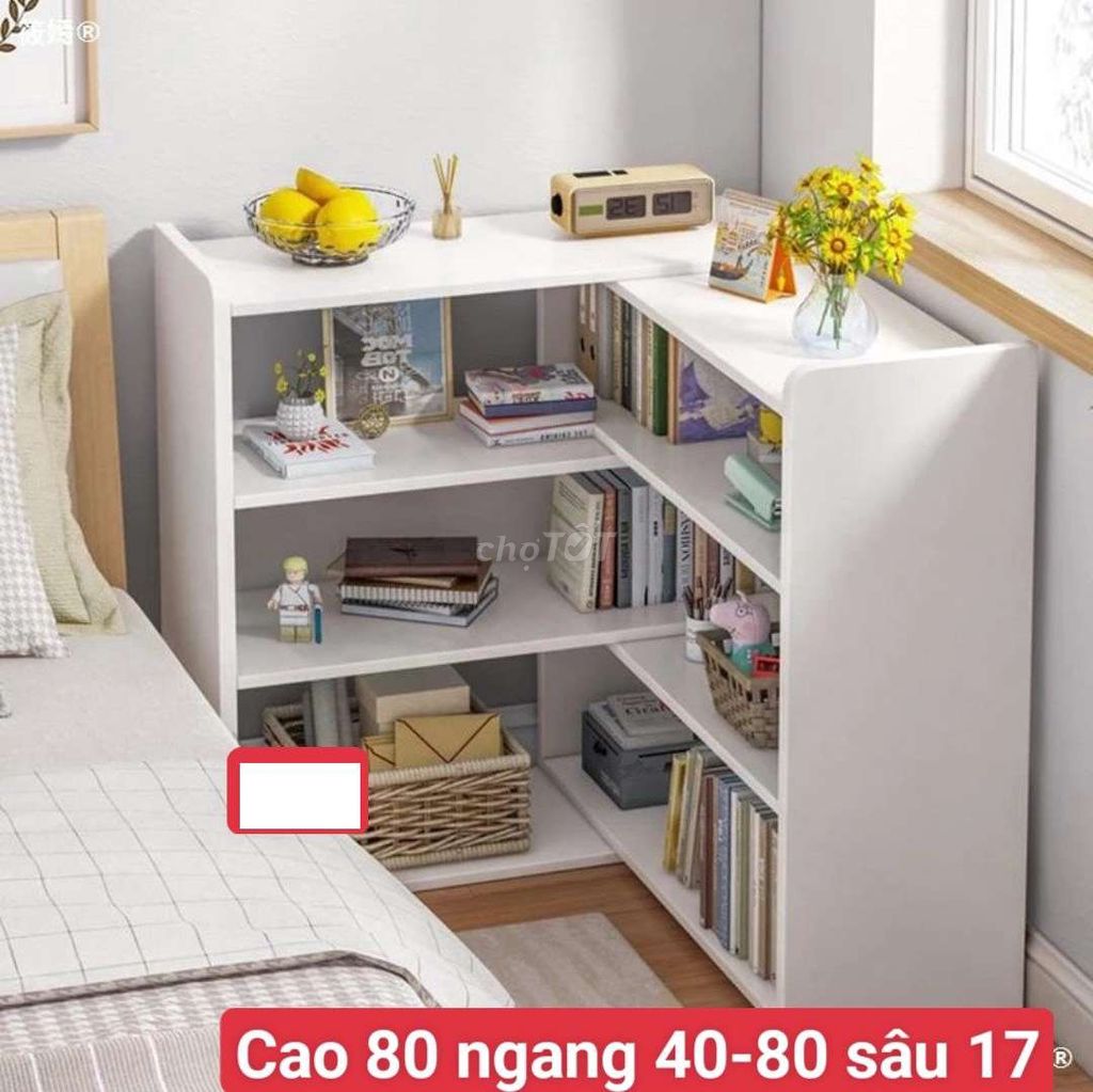 Kệ sách gỗ đa năng xoay 90 độ