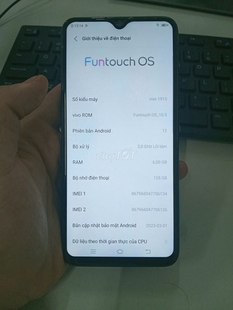 Vivo Y19 128GB Đen Đã qua sử dụng. Mua bán Điện thoại tại Thị xã Tân Uyên Bình Dương được đăng bởi Tên chưa cung cấp hình 1