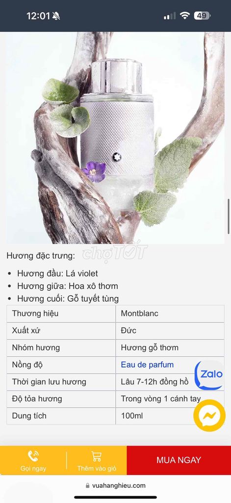 Nước hoa Nam Hugo Intense