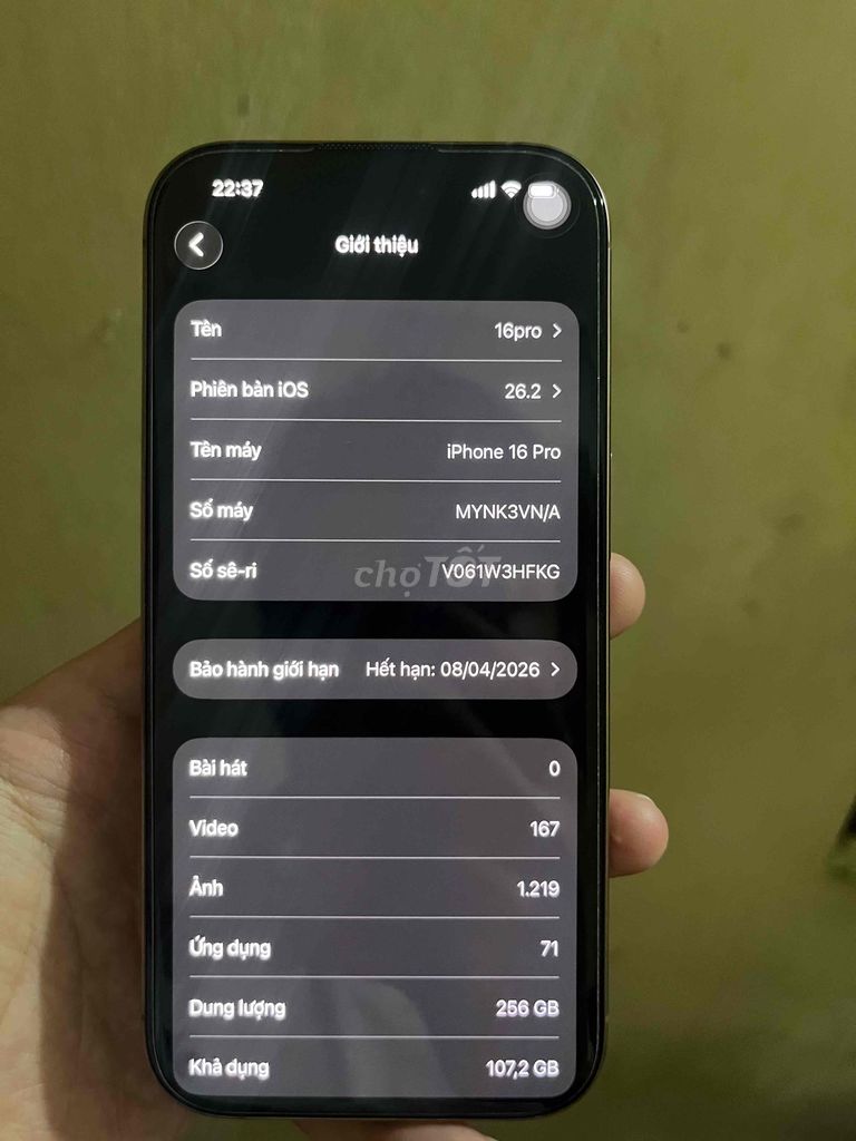 Apple iPhone 16 Pro 256GB Vàng VN/A. Mua bán Điện thoại tại Quận Hai Bà Trưng Hà Nội được đăng bởi Nam hình 1