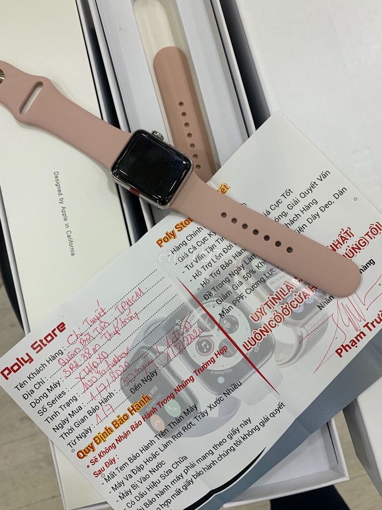0777755513 - Apple Watch Series 2 38mm Thép K Gỉ , Máy như mới