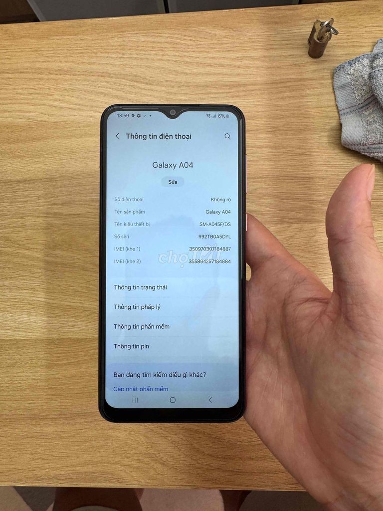 Samsung Galaxy A04 Hồng Đã sử dụng. Mua bán Điện thoại tại Quận Hoàng Mai Hà Nội được đăng bởi trần hoàng hình 1