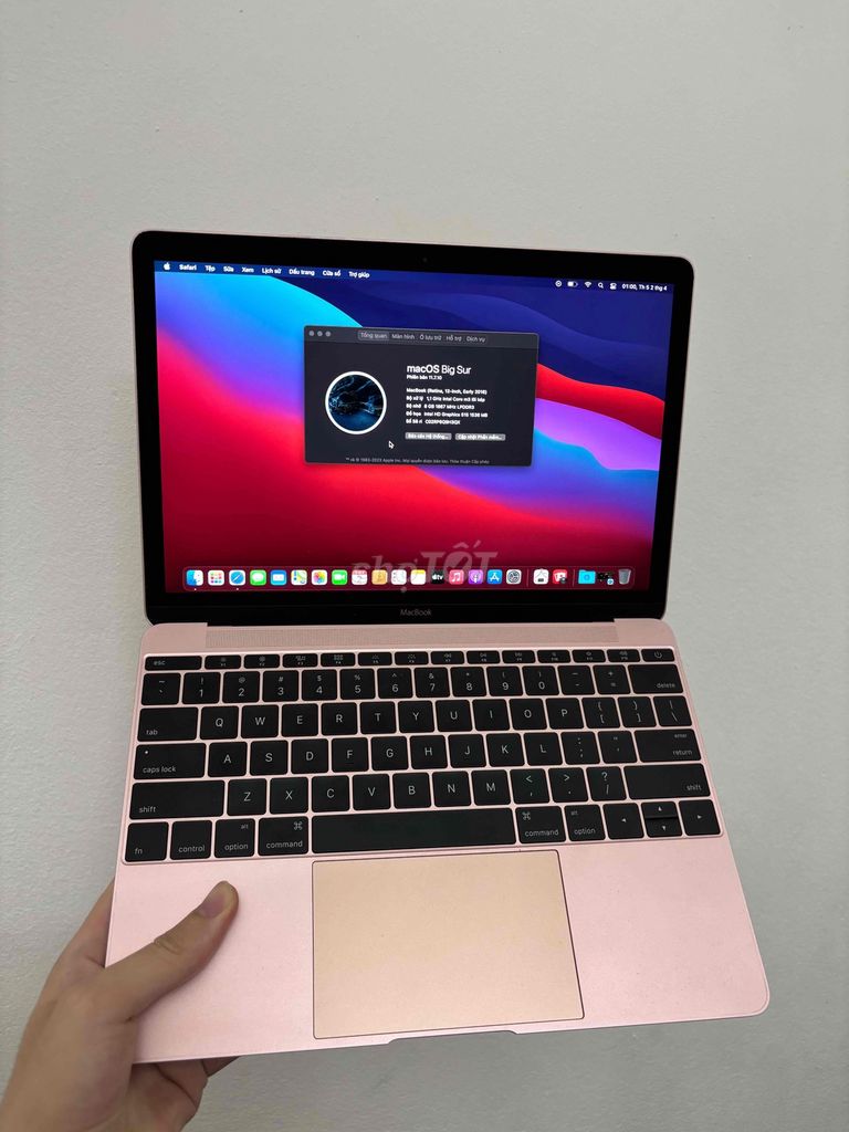 Apple MacBook 12 inch 2016 Vàng hồng. Mua bán Laptop tại Quận Đống Đa Hà Nội được đăng bởi Tuan Hong Kong hình 1