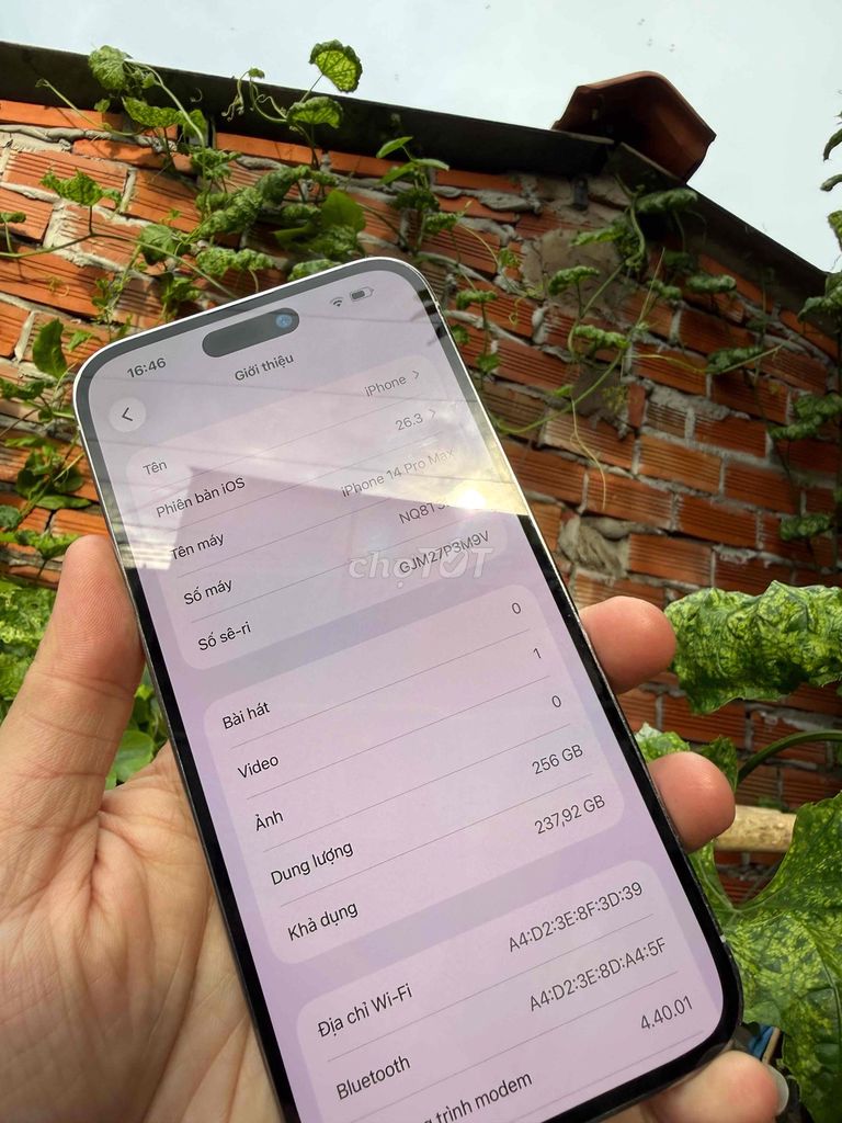 iPhone 14 Pro Max 256GB trắng máy 2 sim pin 89%. Mua bán Điện thoại tại Thành phố Vĩnh Long Vĩnh Long được đăng bởi Lê Minh Lâm Hà hình 1