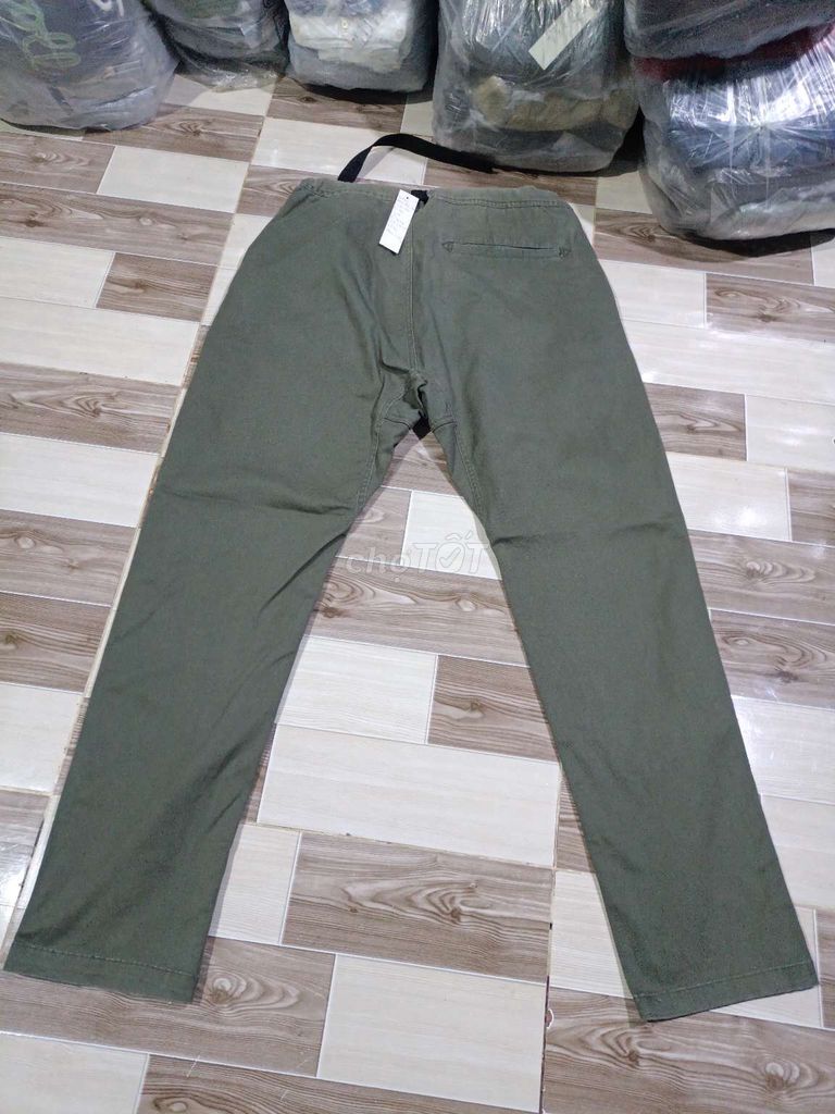 Eo 80->90 Rêu olive Nhật kaki cotton dầy mềm