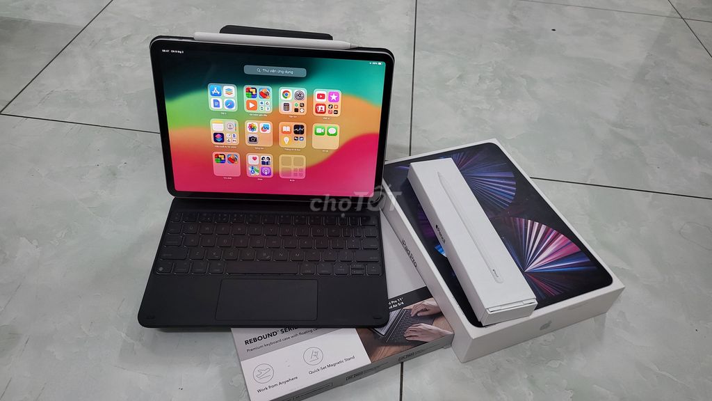 IPad M1 128 wifi đẹp như mới+pencil 2+Keyboard ESR