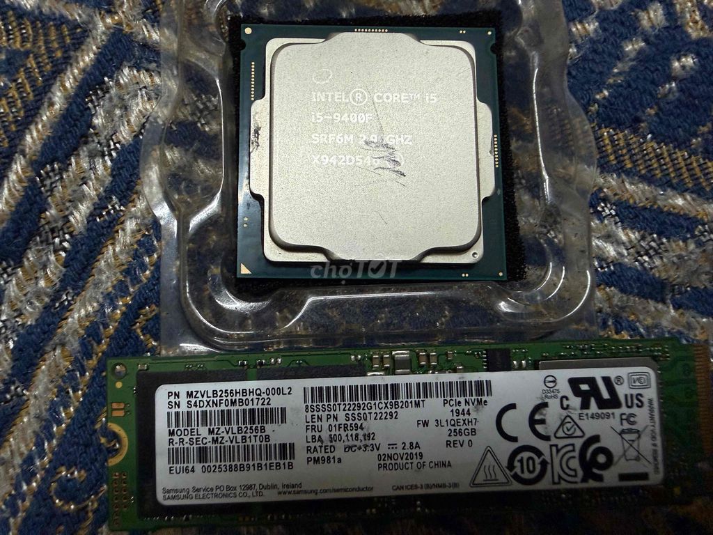 CPU Intel Core i5-9400F và NVME 256 CHẾT. Mua bán Linh kiện (RAM, Card...) tại Huyện Đan Phượng Hà Nội được đăng bởi Đức hình 1