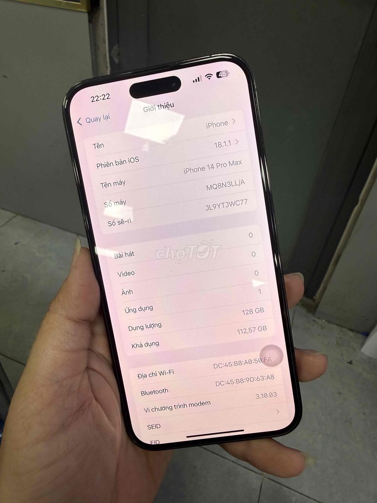 iPhone 14 Pro Max 128GB Đen 98% lock CNC. Mua bán Điện thoại tại Thành phố Thuận An Bình Dương được đăng bởi Huy mua bán sửa chữa iphone ipad hình 1