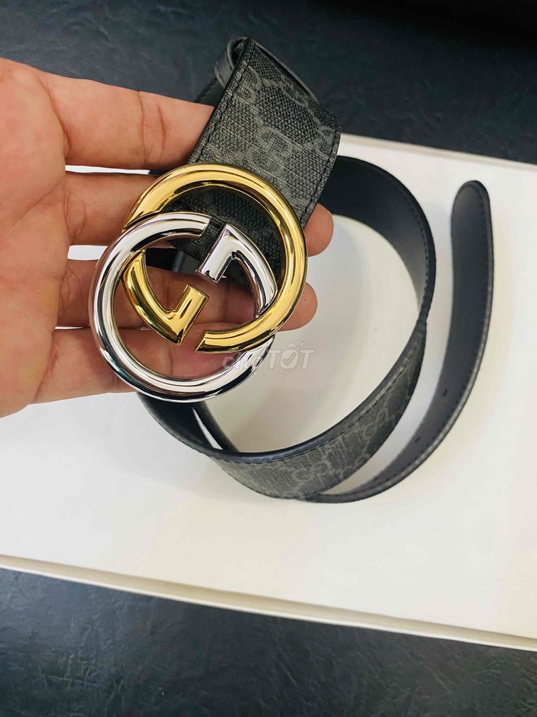 Thắt lưng Gucci Đen Vàng Bạc 30 82cm 90cm. Mua bán Phụ kiện thời trang khác tại Quận 3 Tp Hồ Chí Minh được đăng bởi Đôsihiệu hình 1