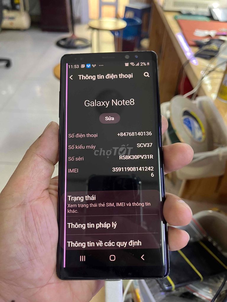 Samsung Galaxy Note 8 Đen Bút S Pen. Mua bán Điện thoại tại Huyện Hóc Môn Tp Hồ Chí Minh được đăng bởi Hải hình 1