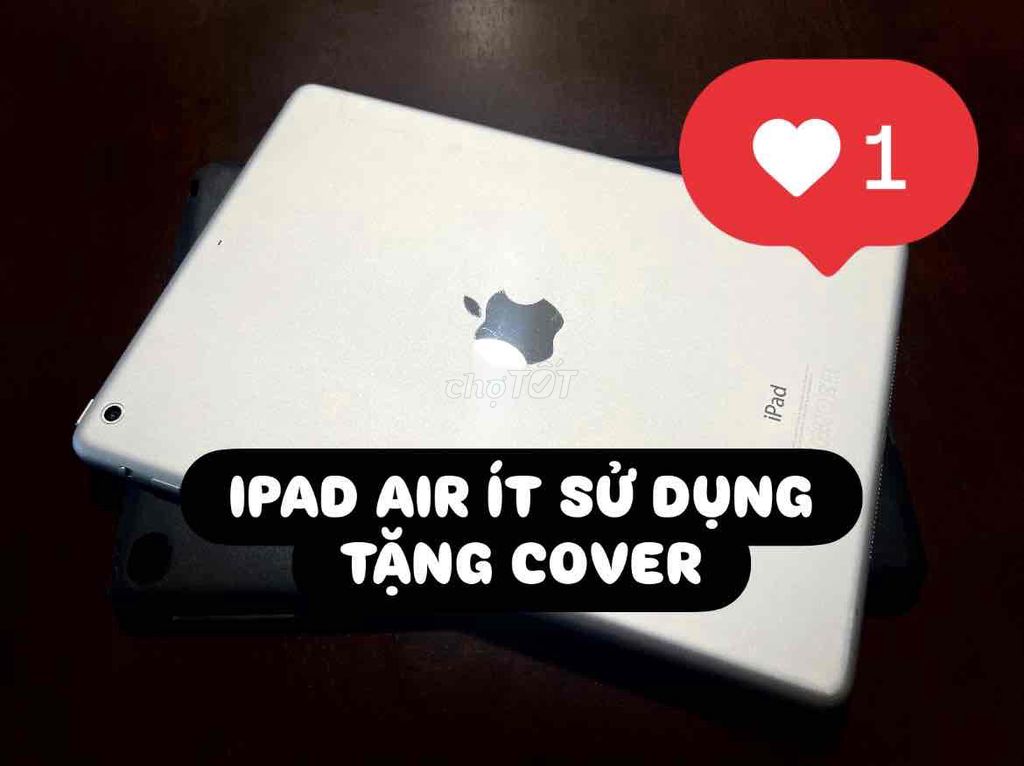 (TẶNG COVER NEW) IPAD AIR 16GB BẠC (ÍT SỬ DỤNG). Mua bán Máy tính bảng tại Thành phố Thủ Đức Tp Hồ Chí Minh được đăng bởi Thuý Nguyễn hình 1
